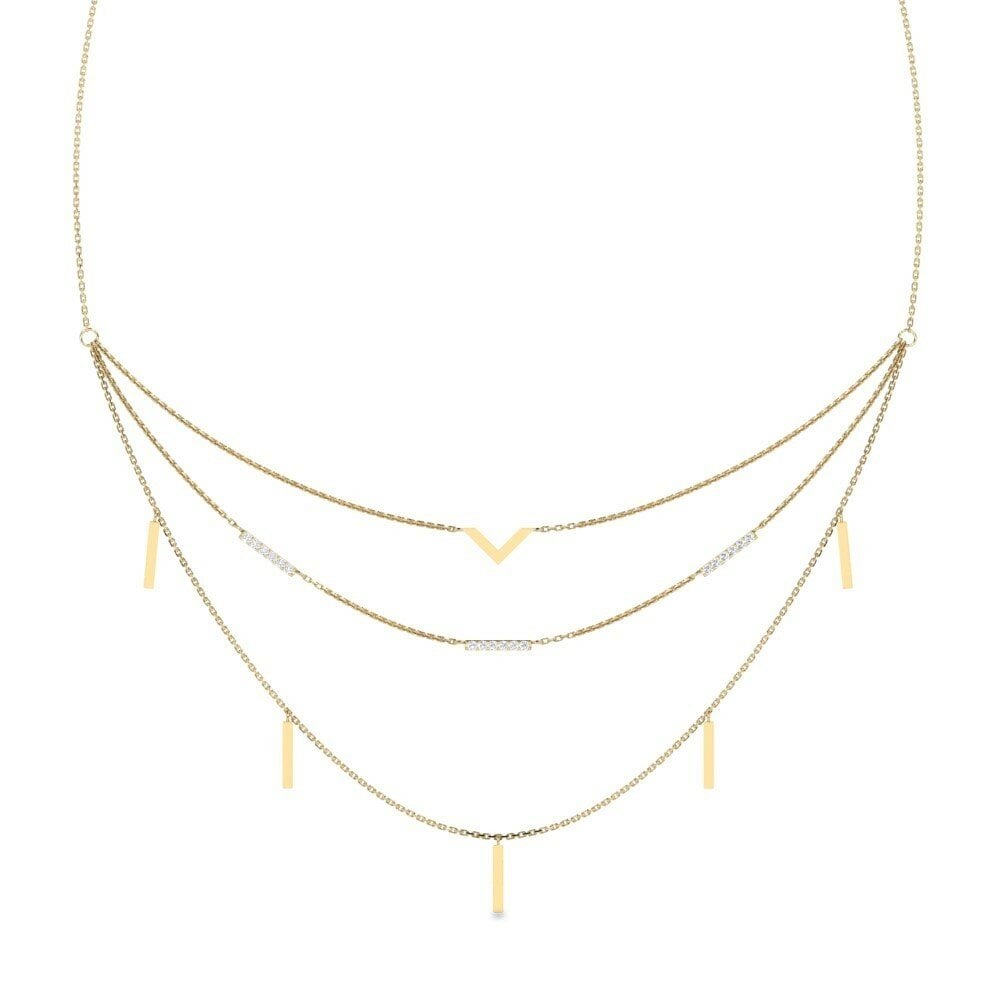 Moissanite Collier pour femme Suikeryl