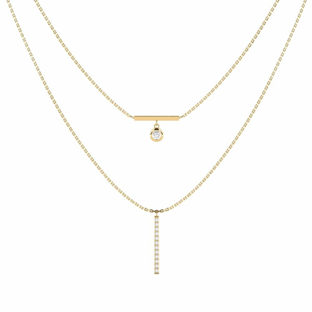9K Geel Goud Ketting Asukal