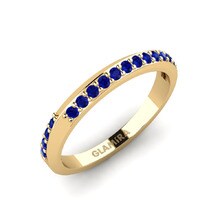Knuckle Ring Bomwu 585 Yellow Gold & Sapphire