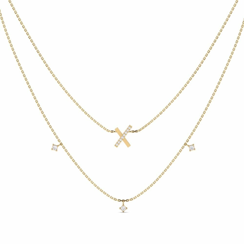 9K Geel Goud Ketting Celsanas