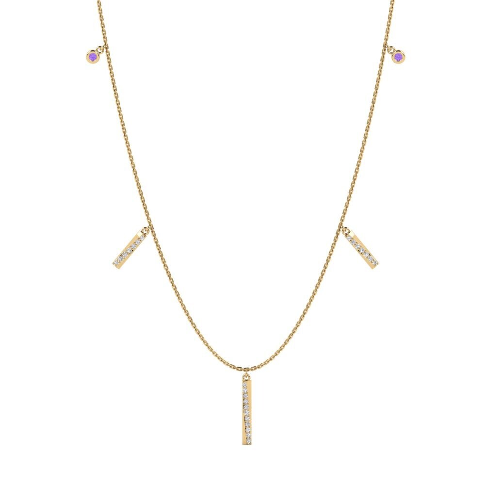 Amethyst Women's Necklace Horumarin
