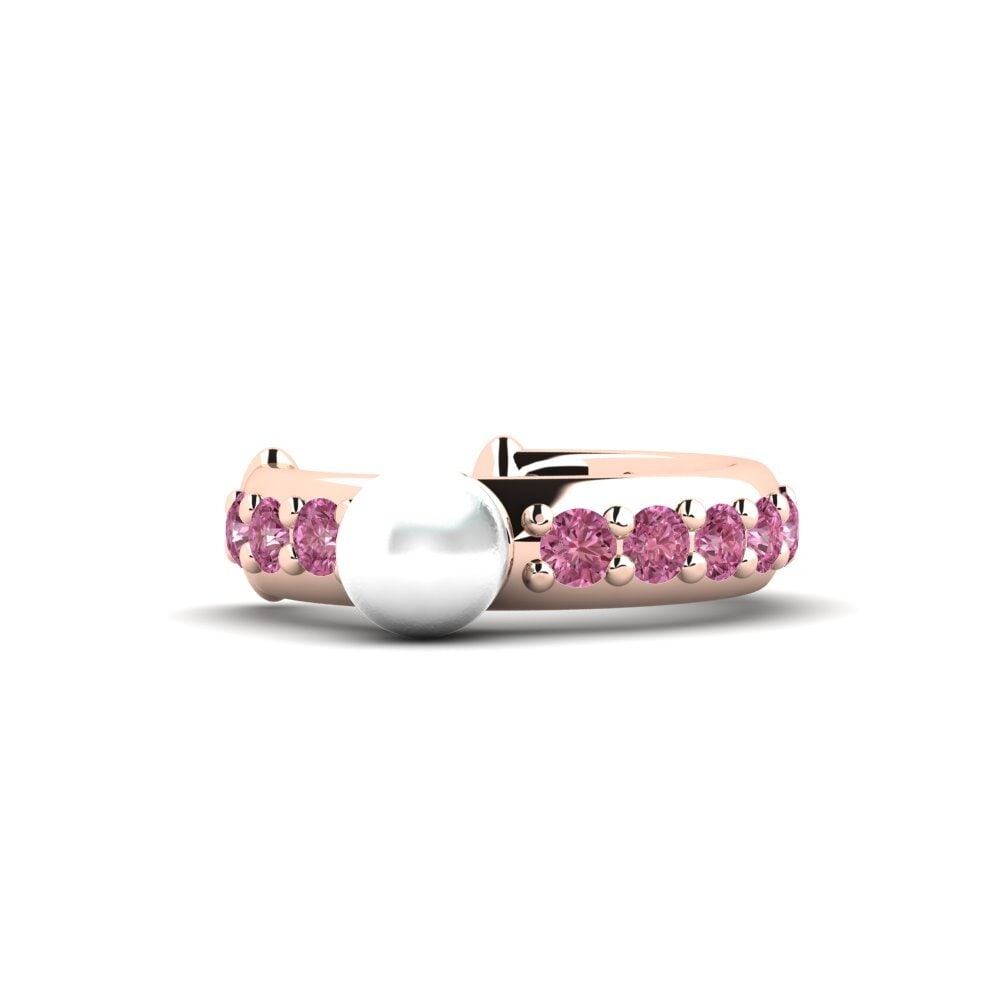 Rotgold 750 Rhodolit-Granat Damen ohrring Liperela