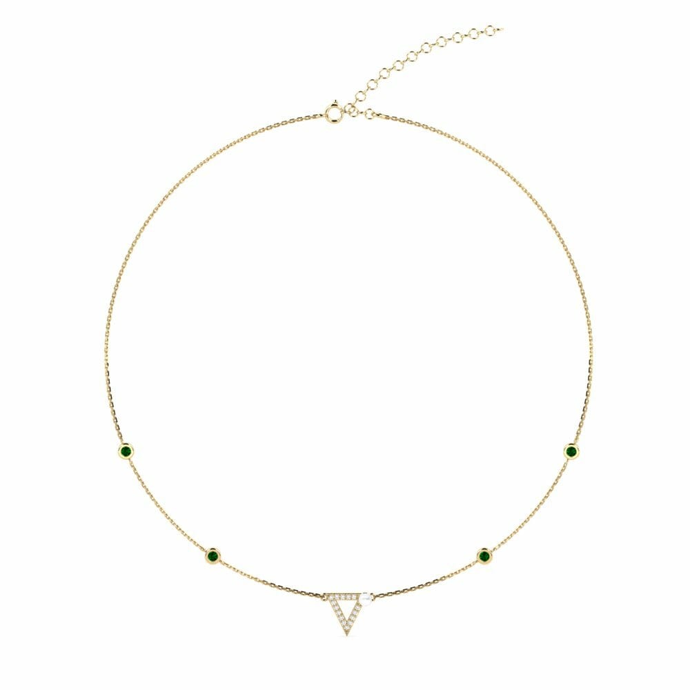 Groene Zirkoon Dames Choker Ketting Kirkas