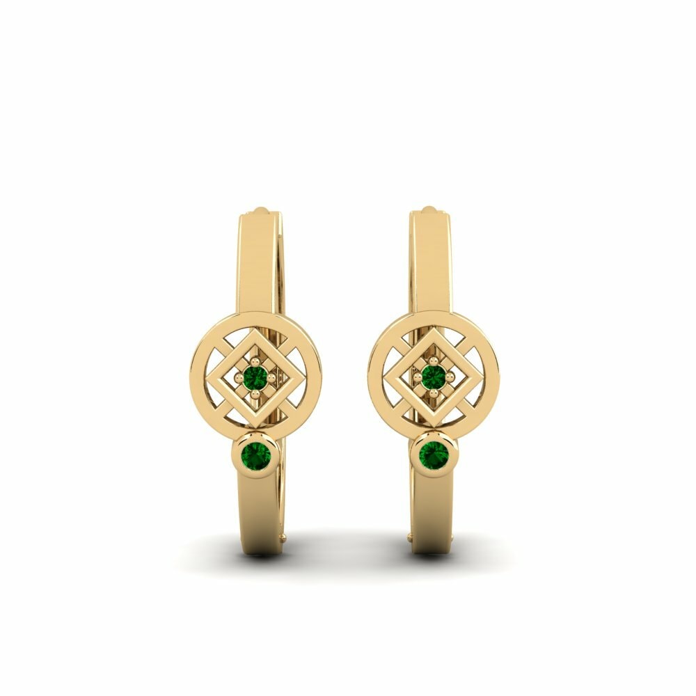 Groene Zirkoon Dames Oorbellen Meinhardt