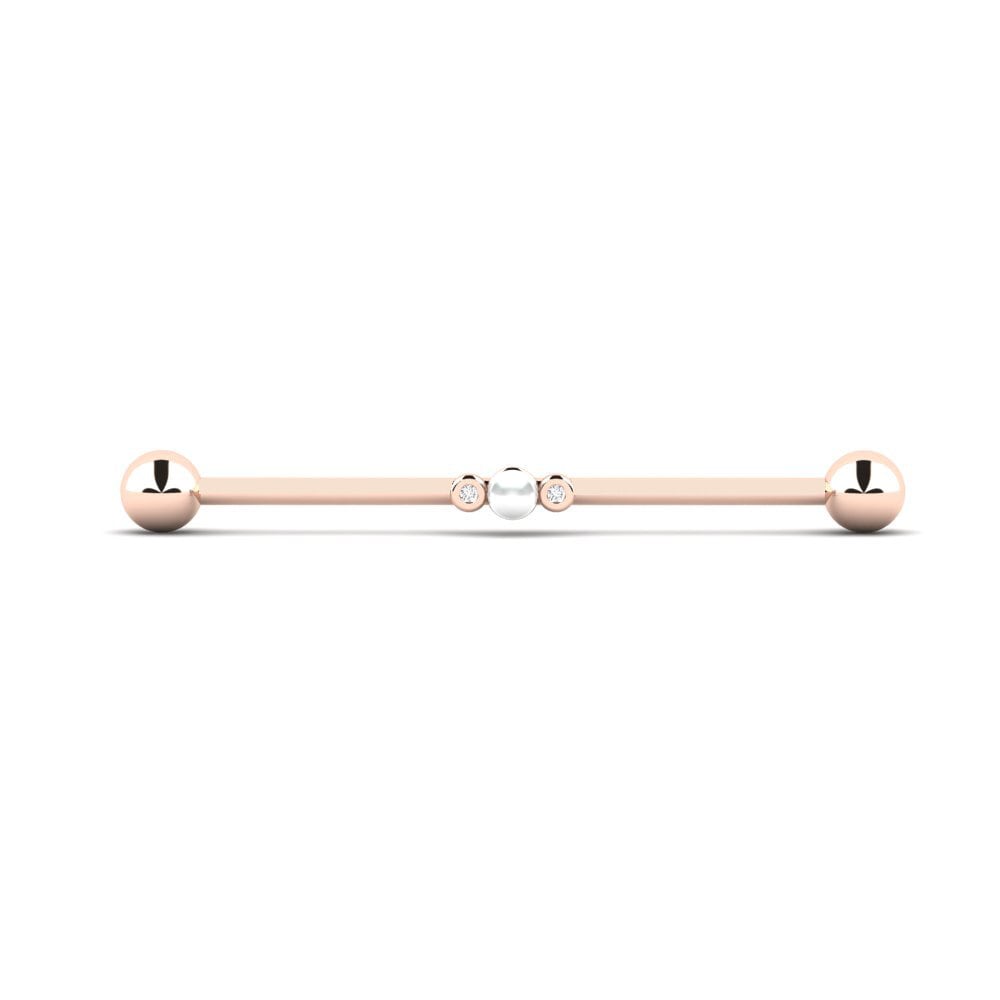 9ct Rose Gold Ear Piercing Metinis
