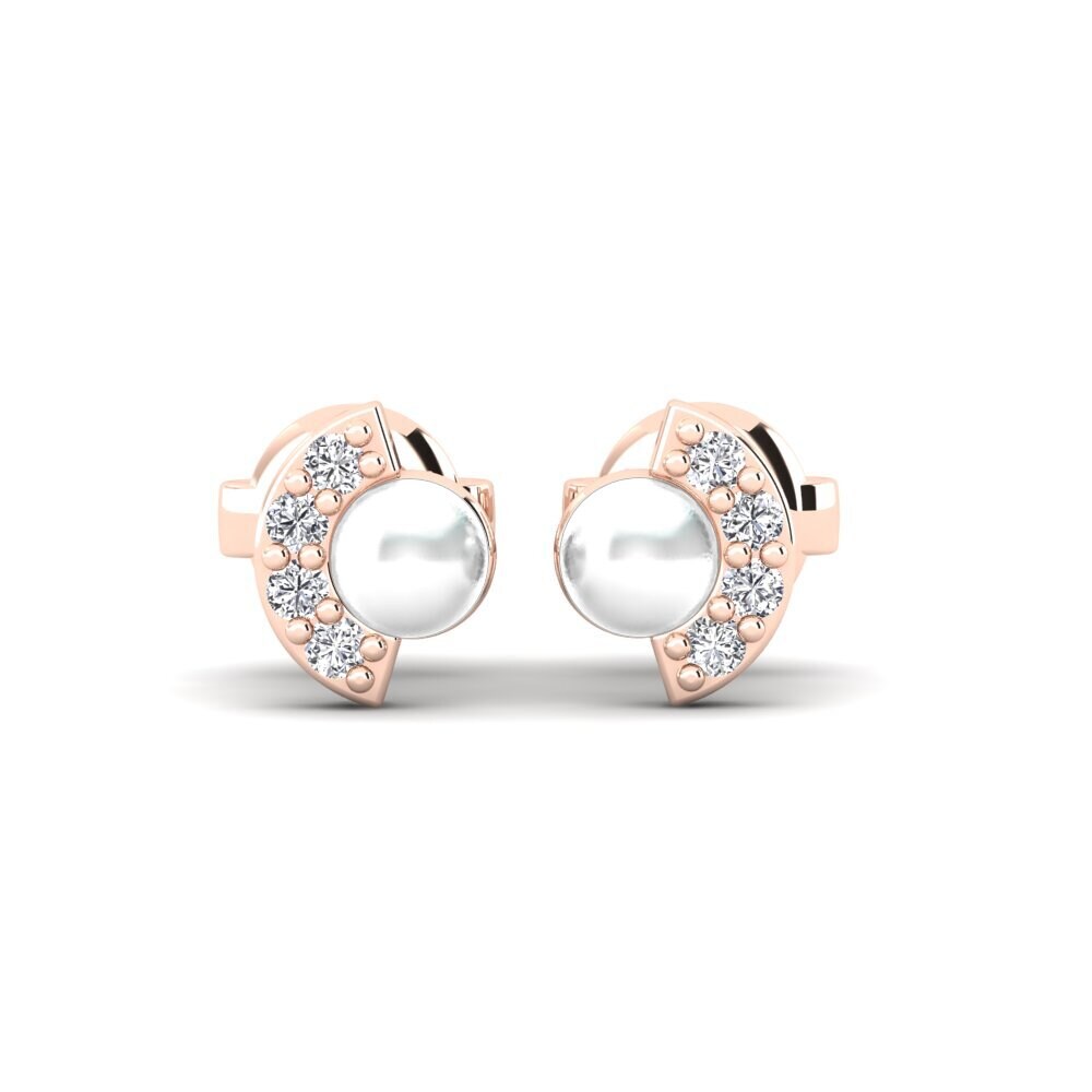 Rotgold 375 Diamant Damen ohrring Resplandor