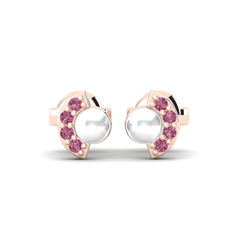 Rotgold 750 Rhodolit-Granat Damen ohrring Resplandor
