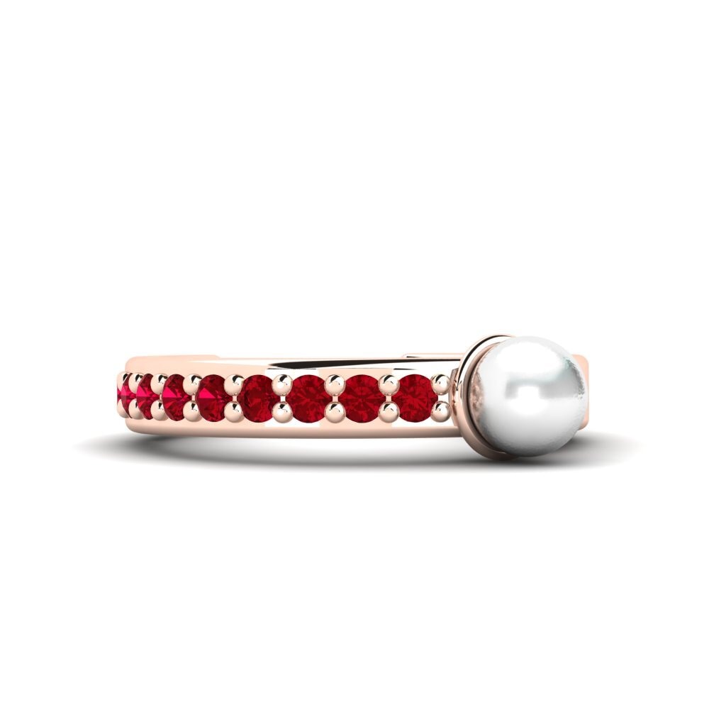 Rotgold 585 Roter Zirkonia Conch Ohrmanschette Svetloba