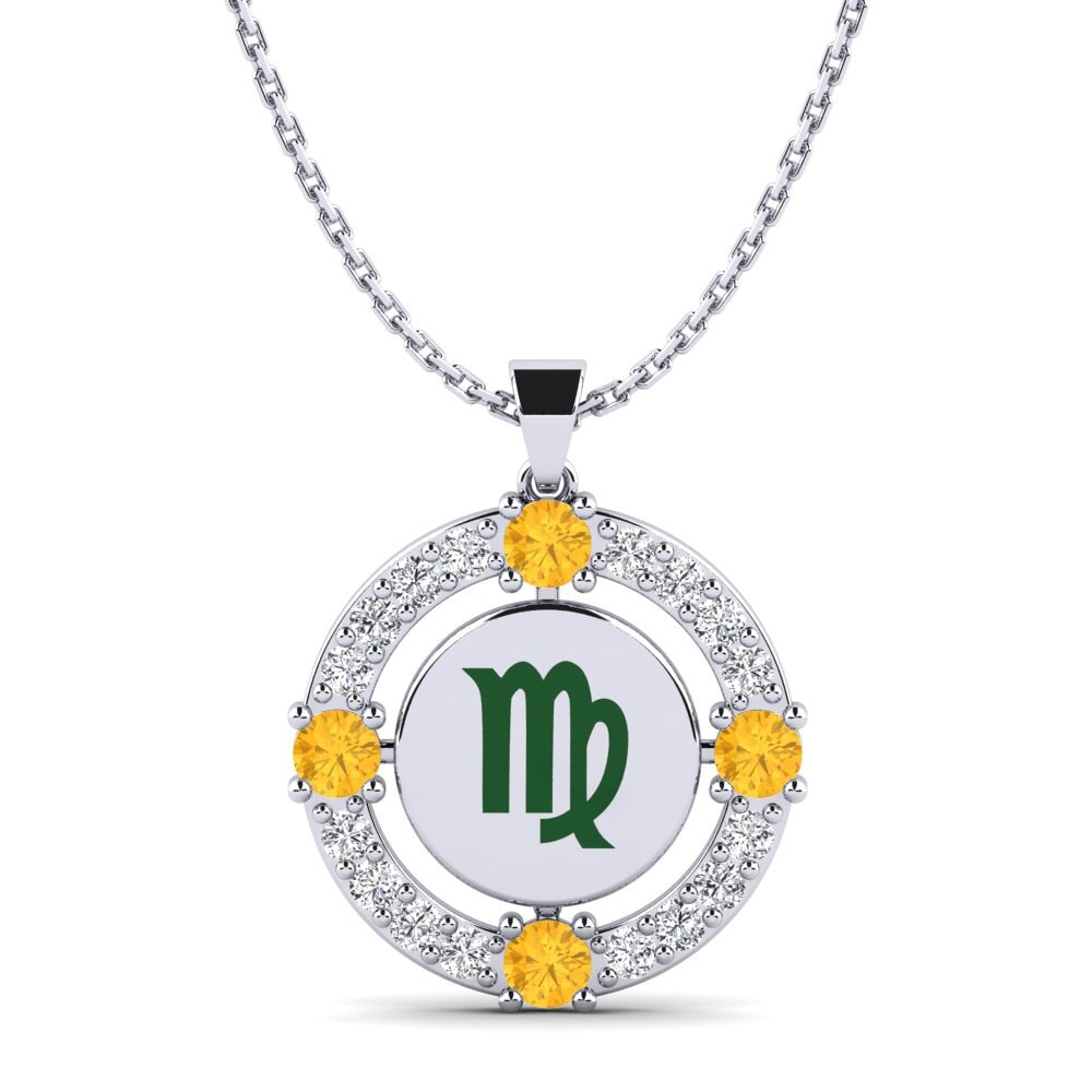 Citrine Women's Pendant Cavignac - Virgo