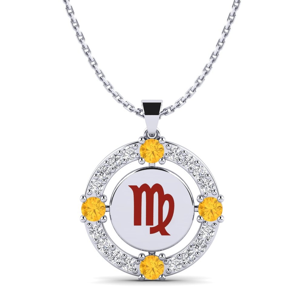 Citrine Women's Pendant Cavignac - Virgo