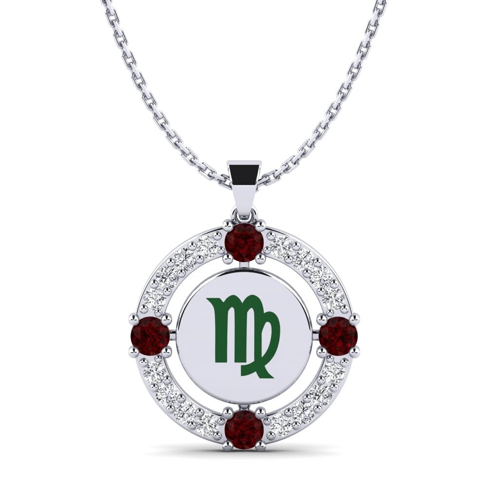 Garnet Women's Pendant Cavignac - Virgo