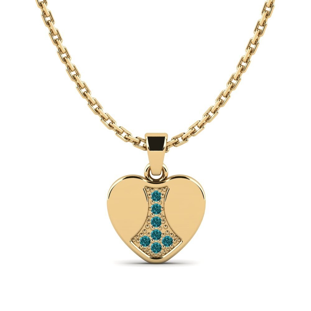 Blue Diamond Women's Pendant Ainstakin