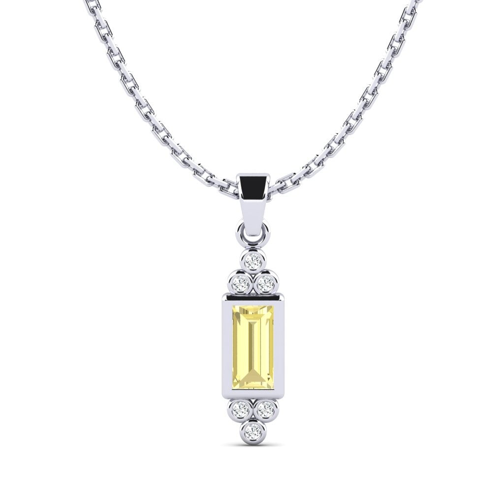Yellow Sapphire Women's Pendant Bookboox