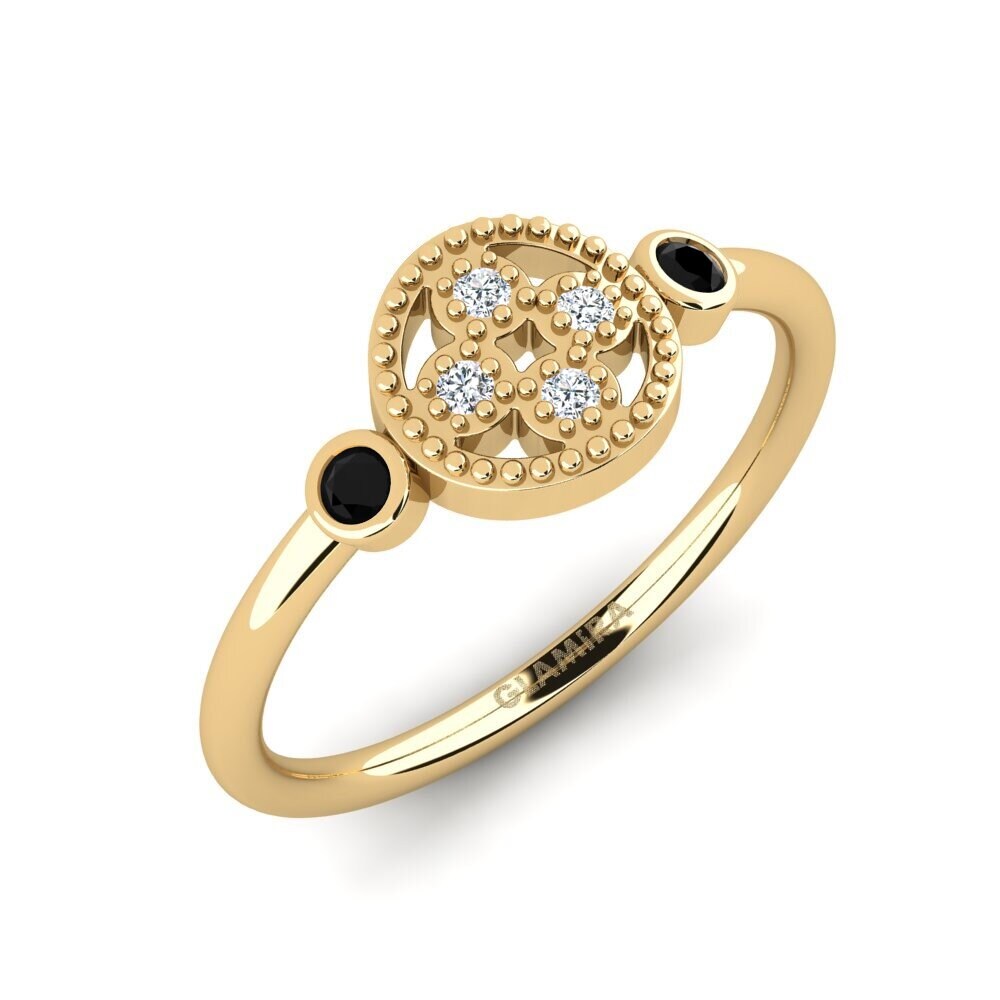 Black Onyx Stackable Ring Cengo - B