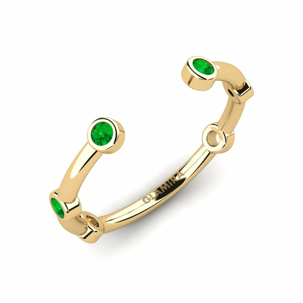 绿宝石 可叠戴戒指 Danden - A