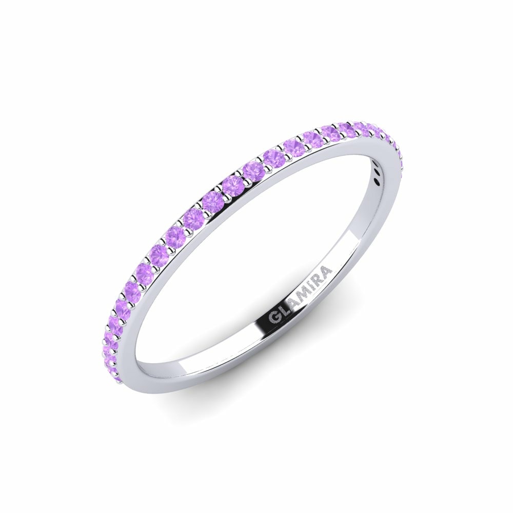 Amethyst Stackable Ring Fatint - C