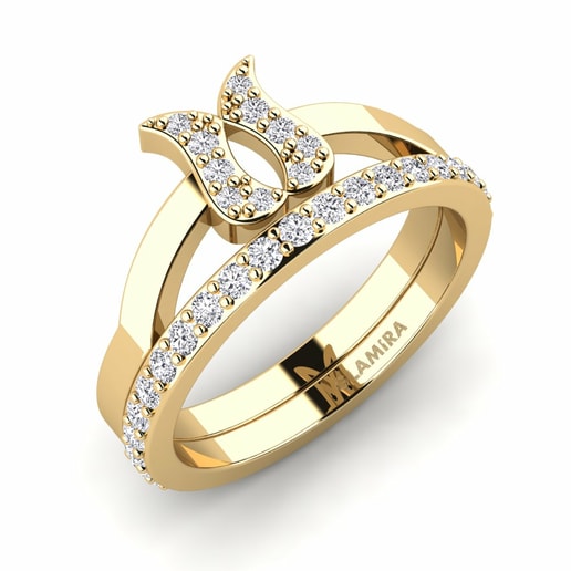 Bridal Set Mannas 585 Yellow Gold & Diamond