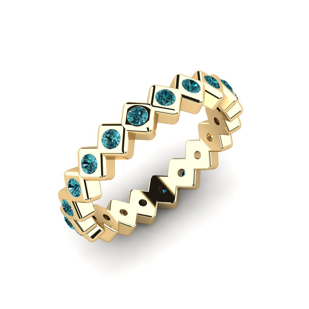 Blauer Diamant Stapelbarer Ring Menga - B