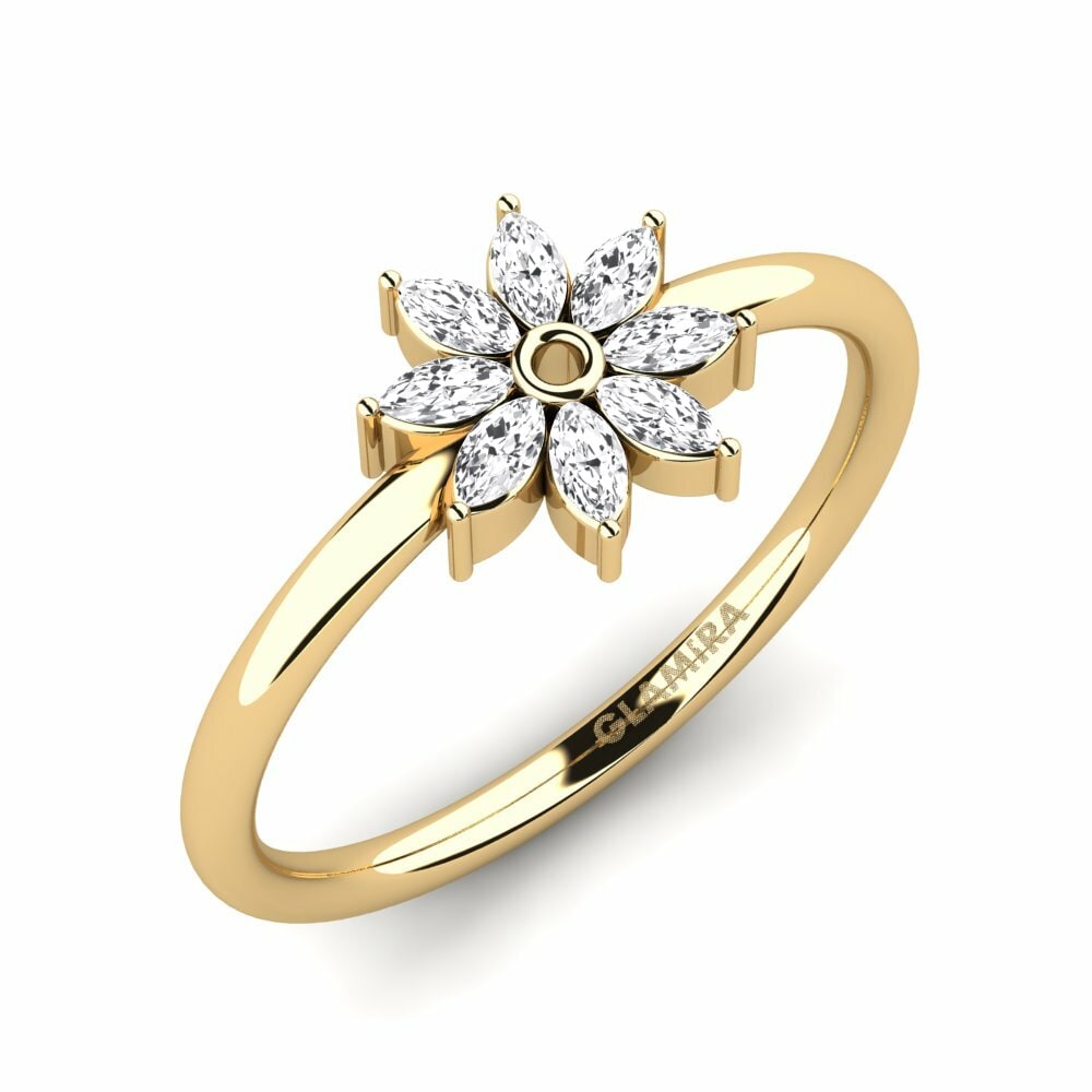 Saphir Blanc Bague Ulmetie - B