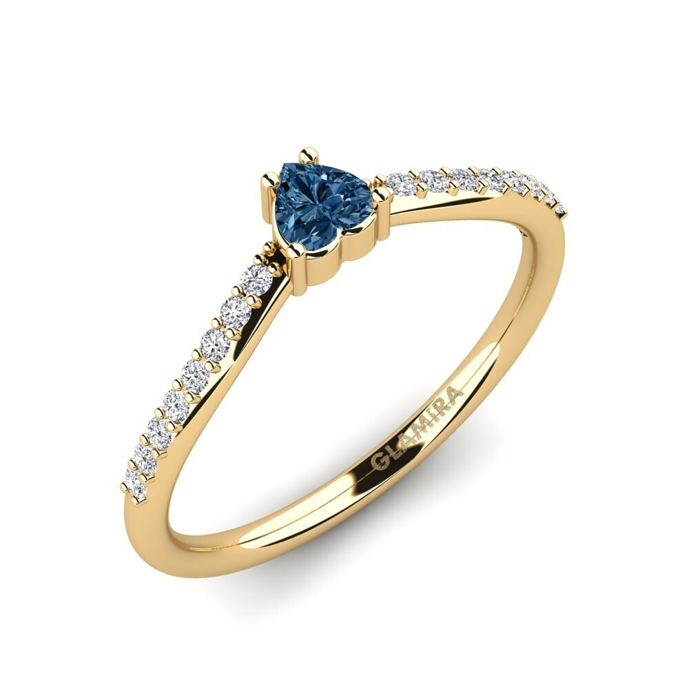 Blauer Diamant Stapelbarer Ring Unninni - A