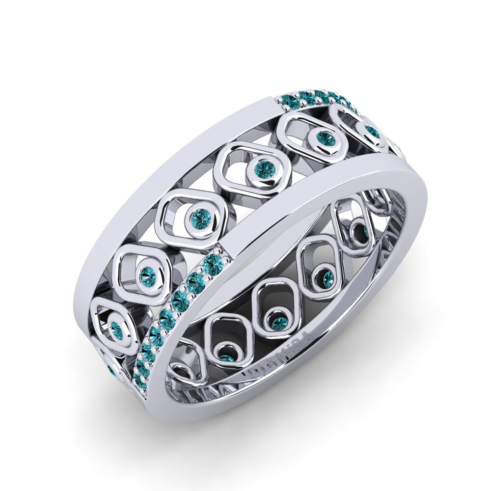 Blauer Diamant Stapelbarer Ring Yrstef