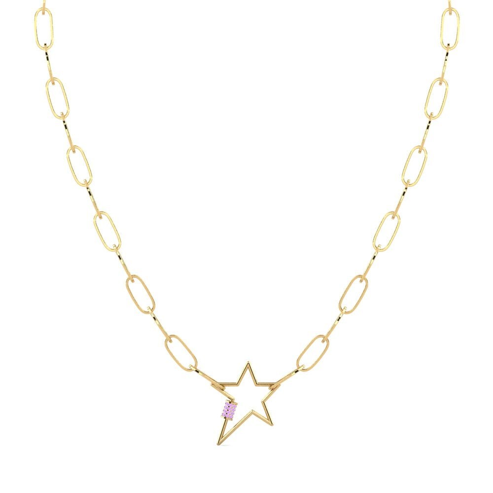 Amatista Collar de clip Douve