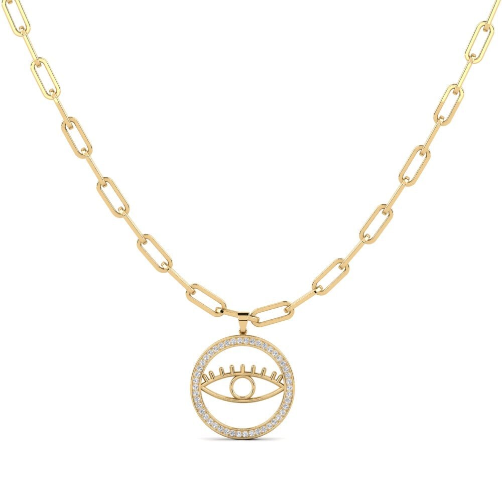 Diamond Paperclip Necklace Isolend