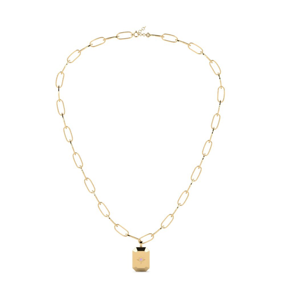 Amatista Collar de clip Kibbe