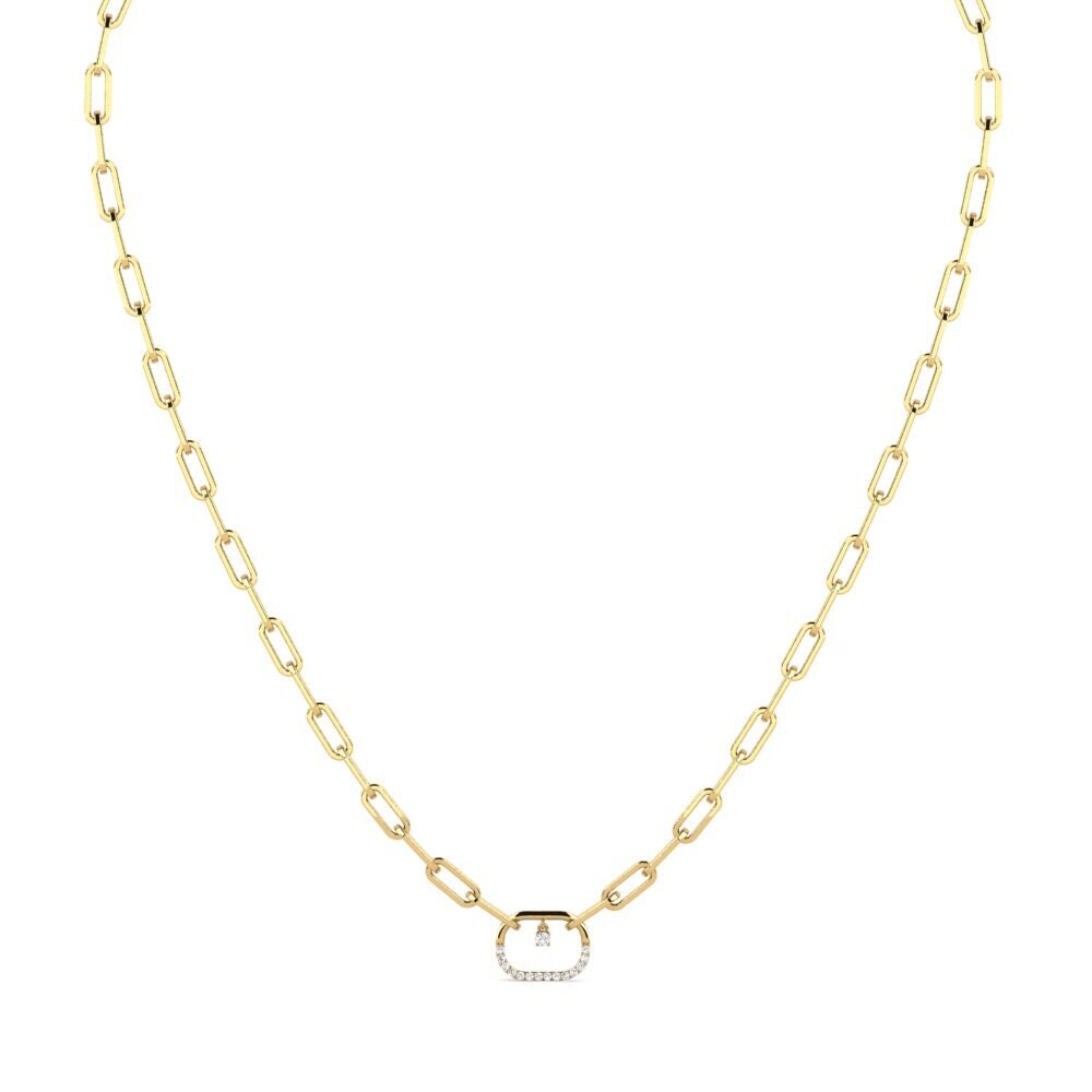 Moissanita Collar de clip Librona