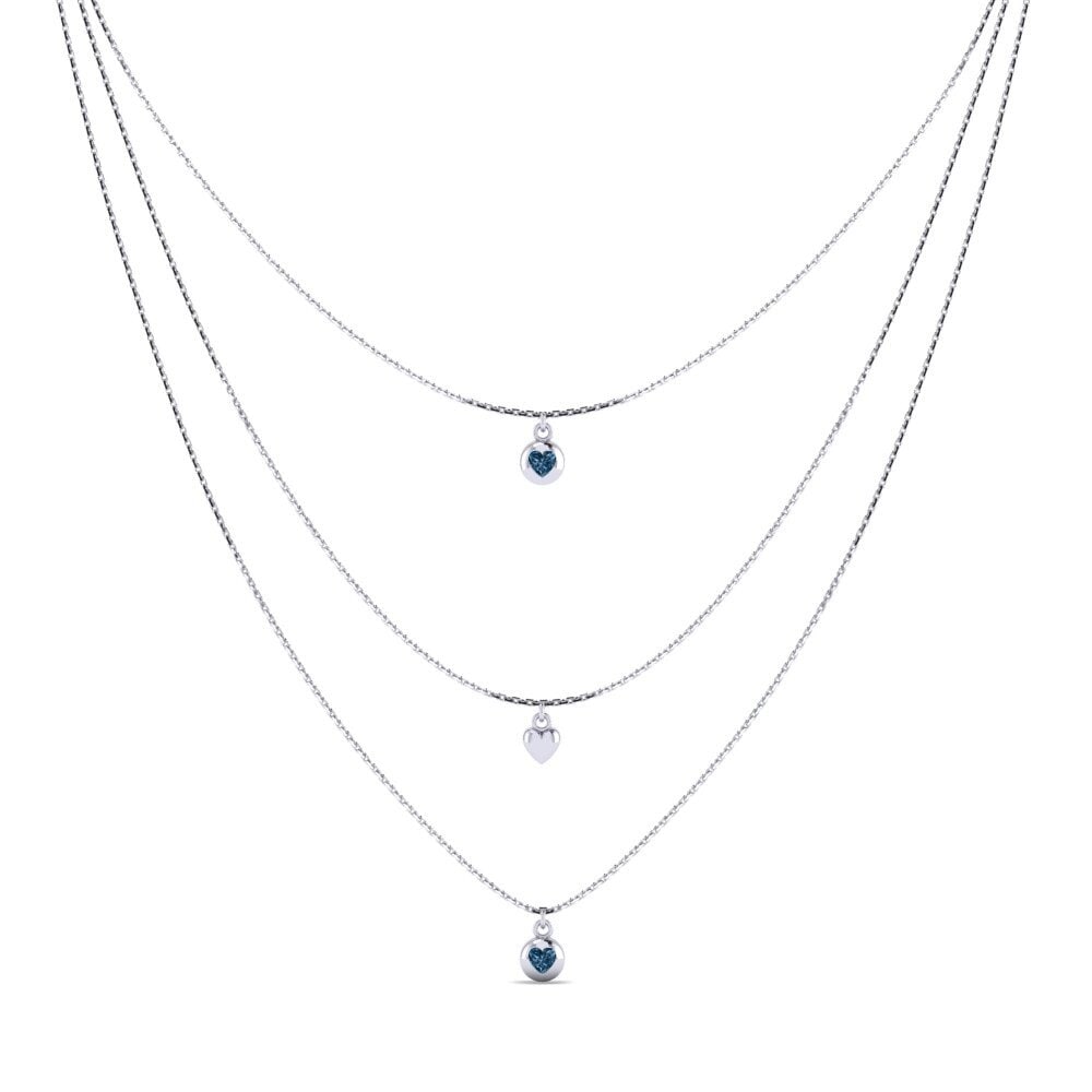 Diamante Azul Collar de Mujer Genevith