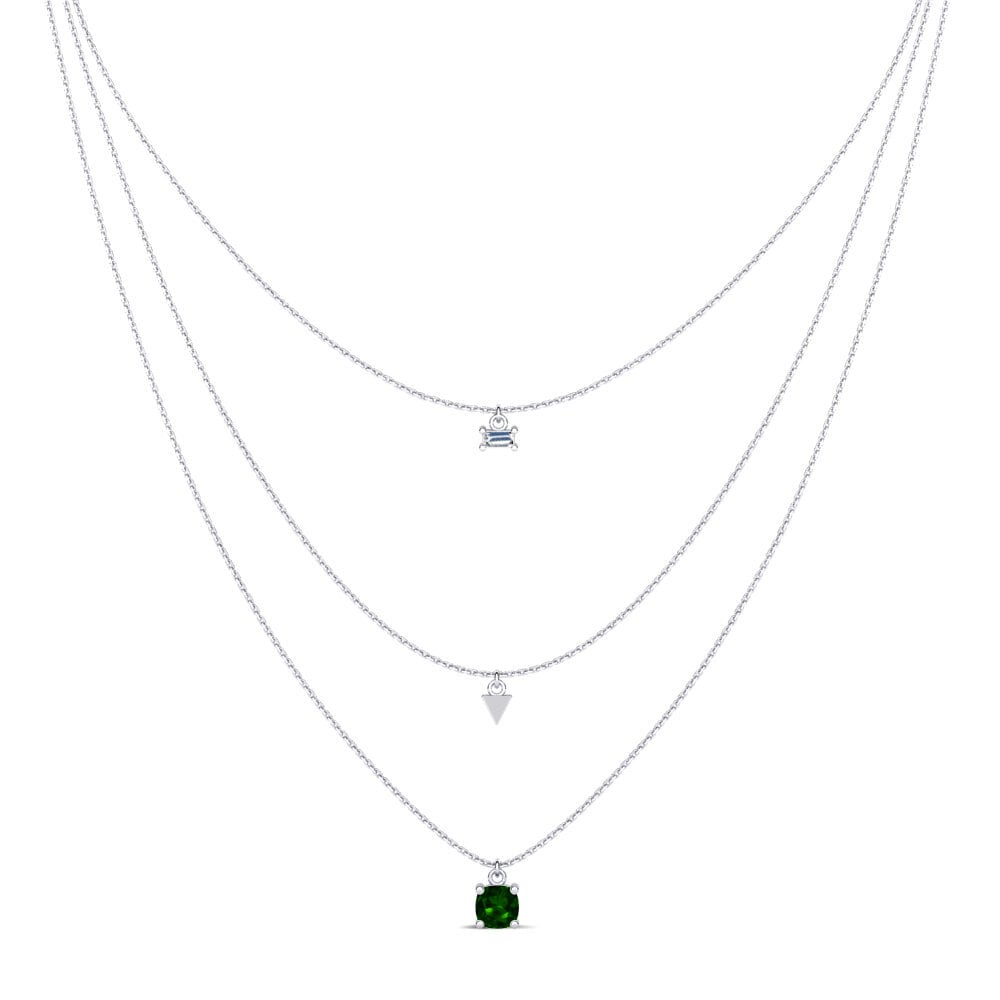Green Tourmaline Women's Necklace Isalena