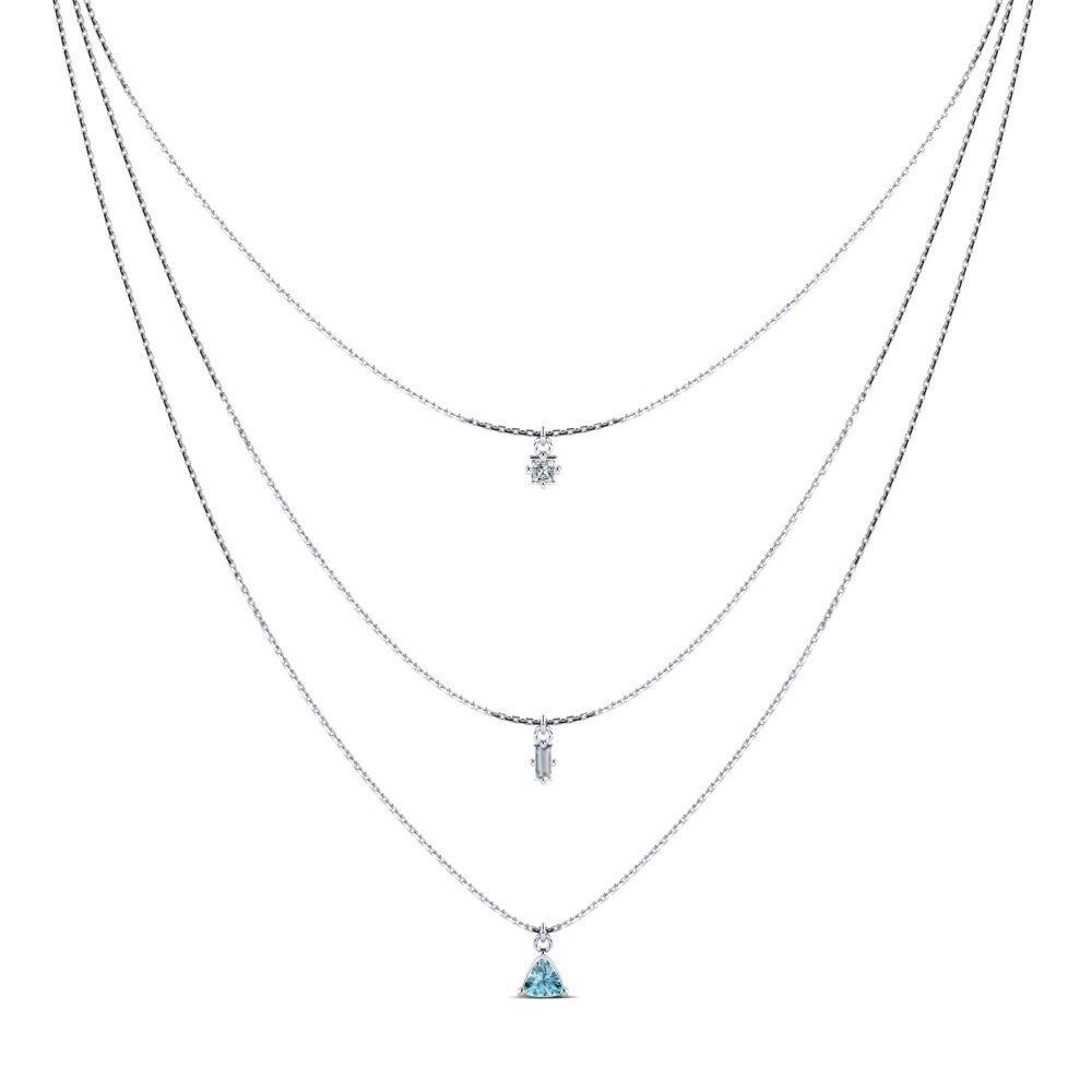 Blue Zircon Women's Necklace Juliskia