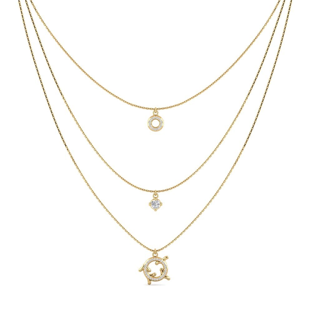 Compre Collar de Mujer Manga en corte Marquesa 1.848 Quilates 9k Oro Compre Collar de Mujer Manga en corte Marquesa 1.848 Quilates 9k Oro