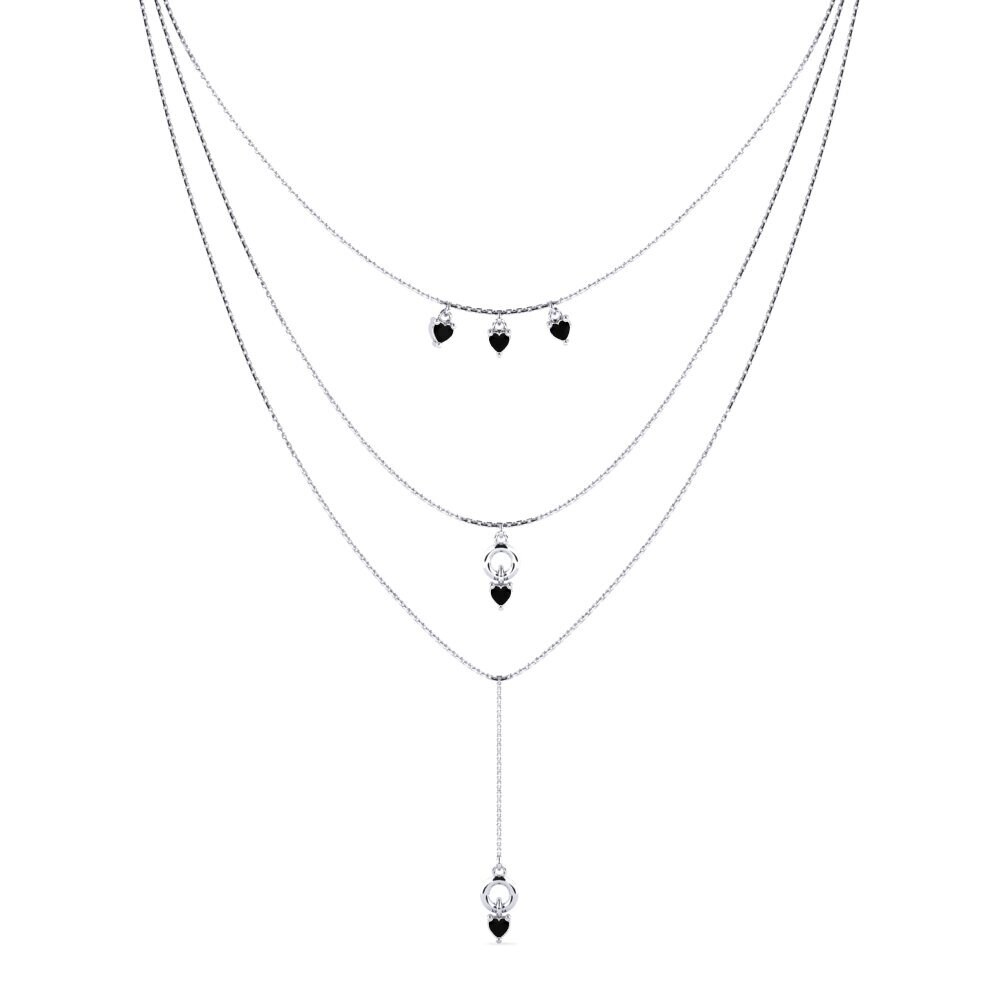 Ónix Negro Collar de Mujer Olympe
