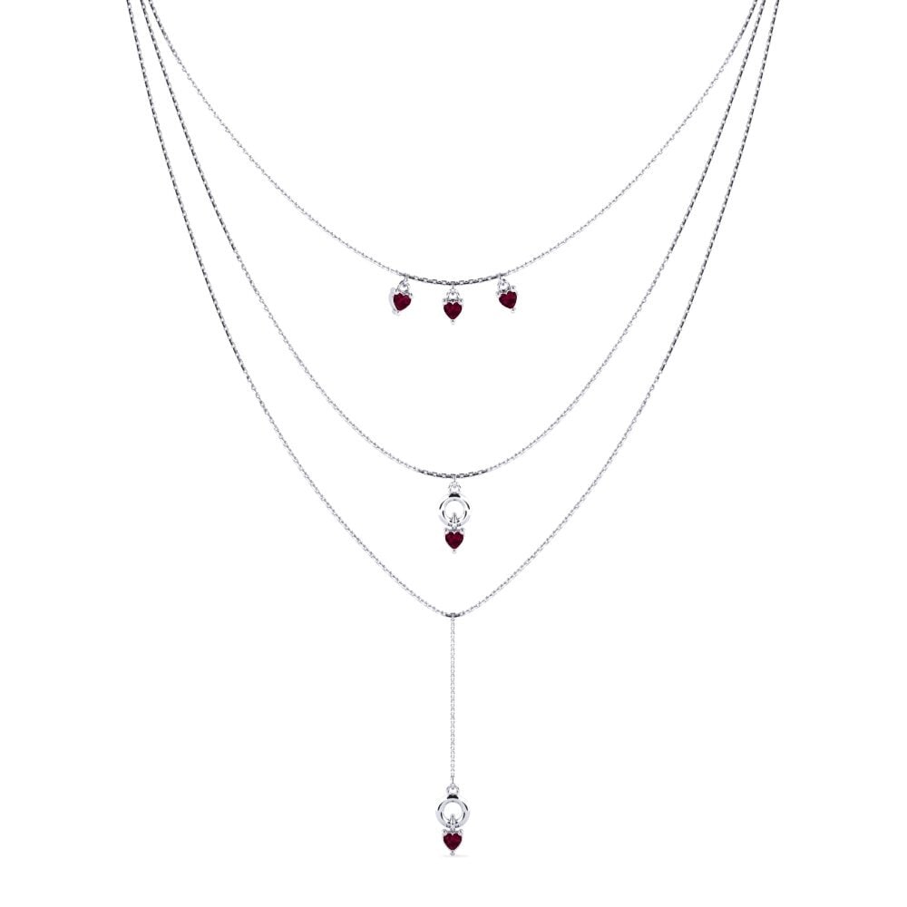 Rhodolite Garnet Women's Necklace Olympe