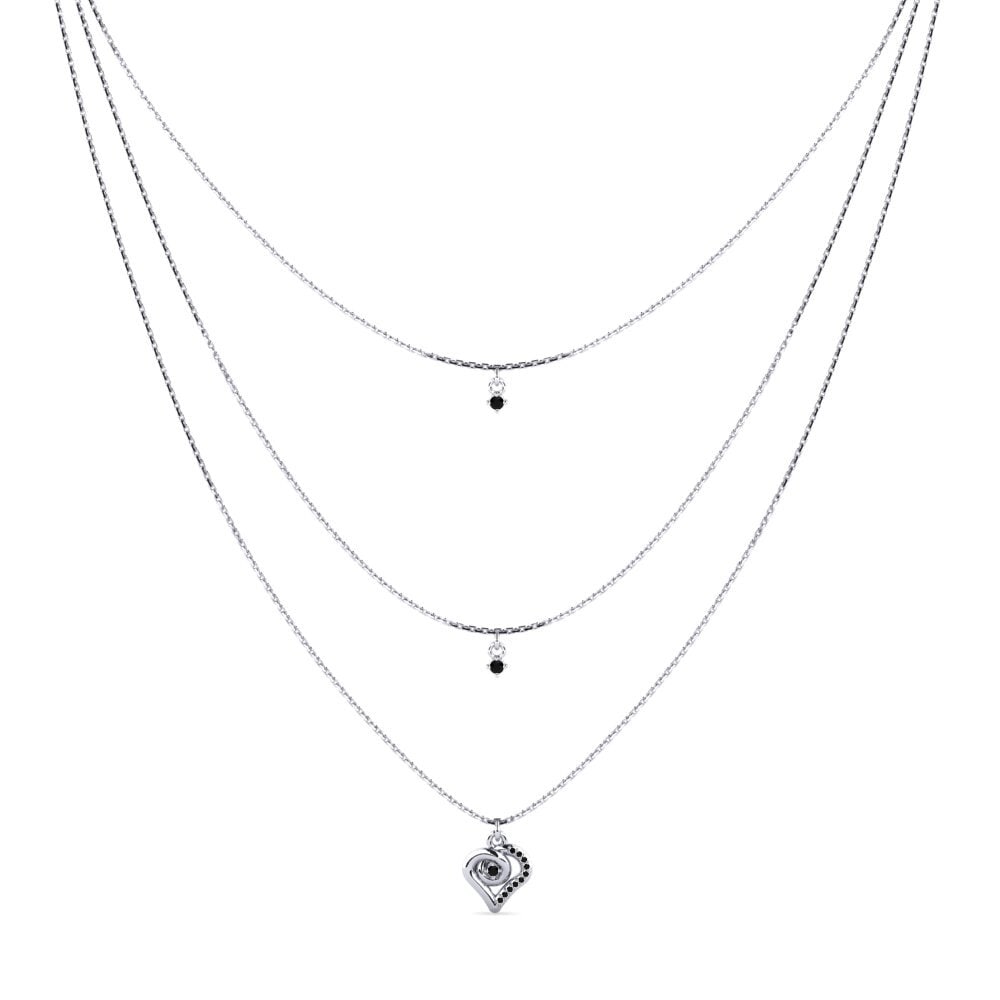 Ónix Negro Collar de Mujer Ondria
