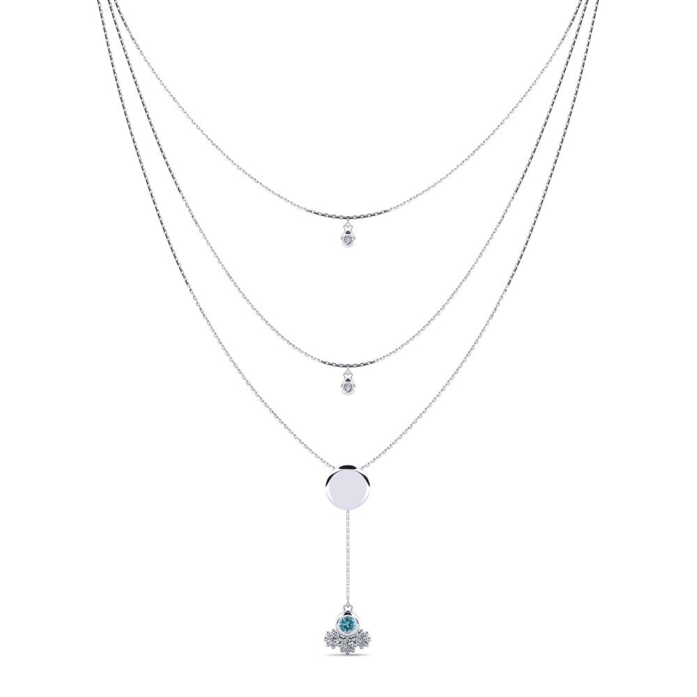 Blue Zircon Women's Necklace Reshmika