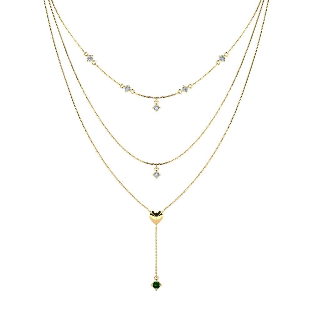 Green Tourmaline Women's Necklace Rhudine