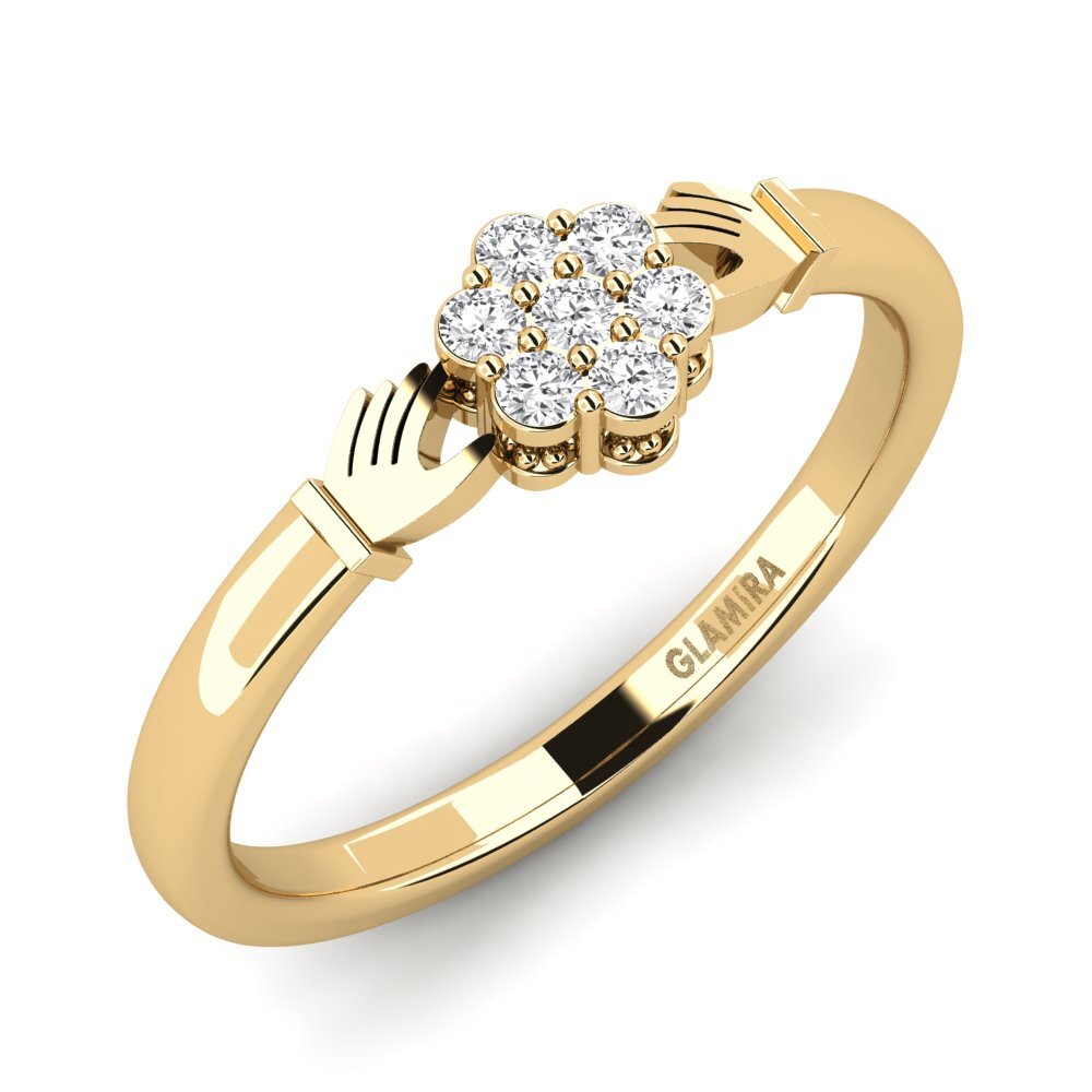 Zafiro blanco Anillo Gdenem