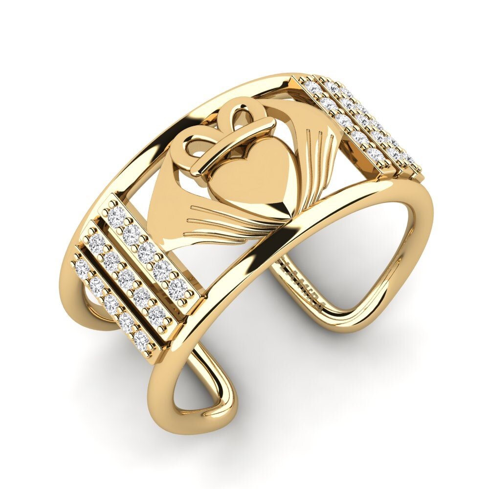 Zafiro blanco Anillo Hletin