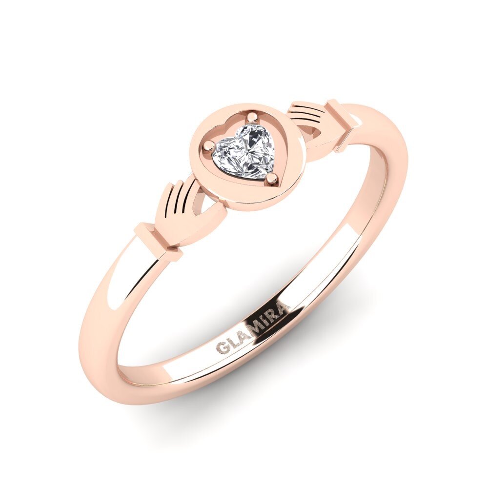 14ct Rose Gold Lab Grown Diamond Ring Netig