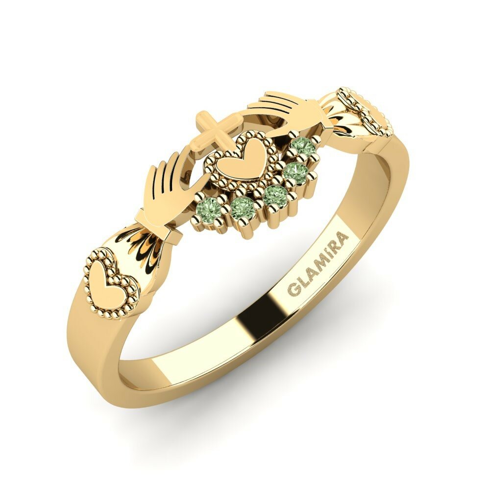 Groene Diamant Ringen Rocysi