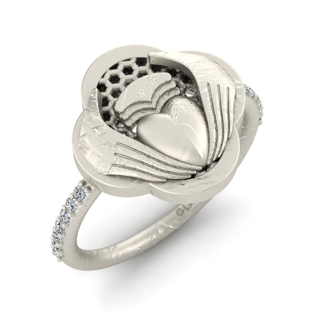 Weißgold 585 Ring Stings