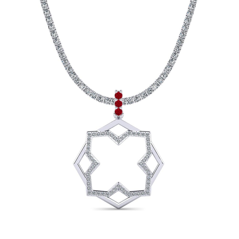 Red Zirconia Tennis Bascrilyonne