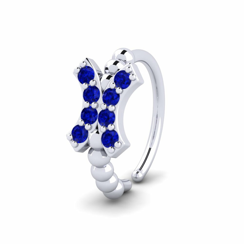 Sapphire Nose Ring Apyh