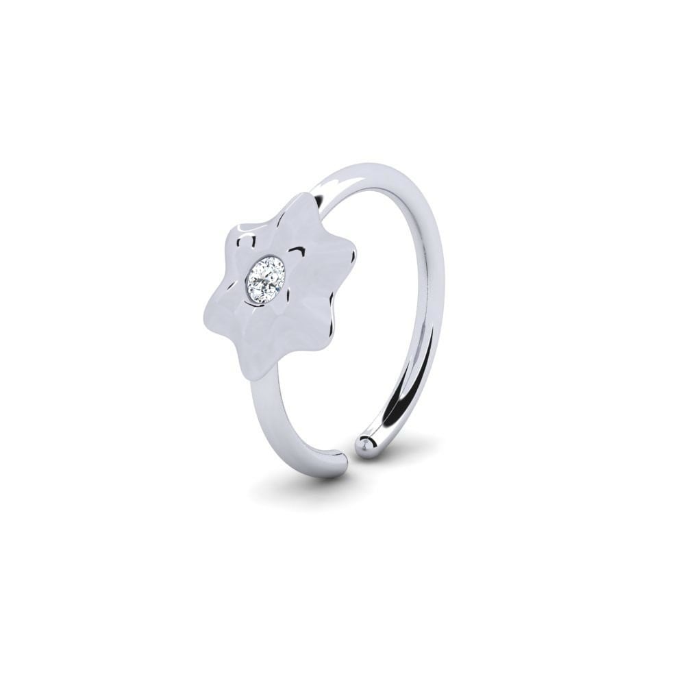 White Gold Nose Ring Gicge