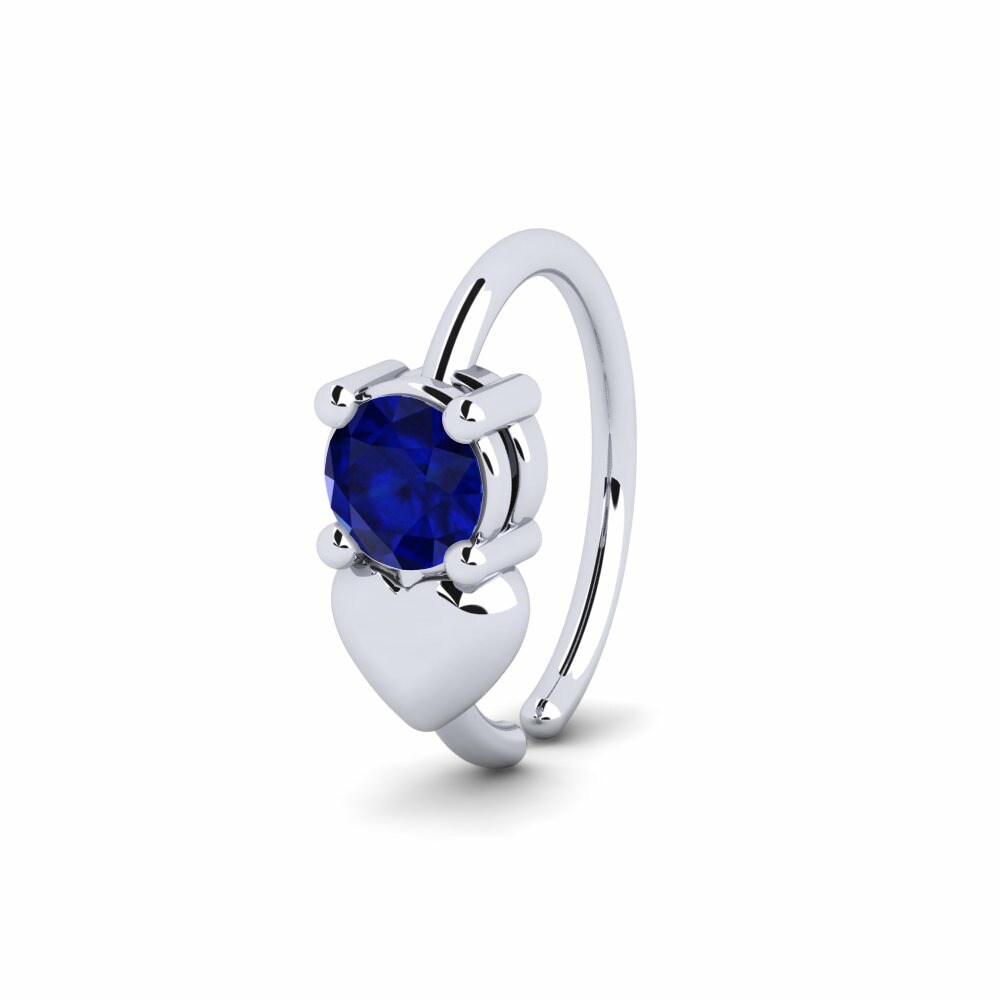 Sapphire Nose Ring Negn