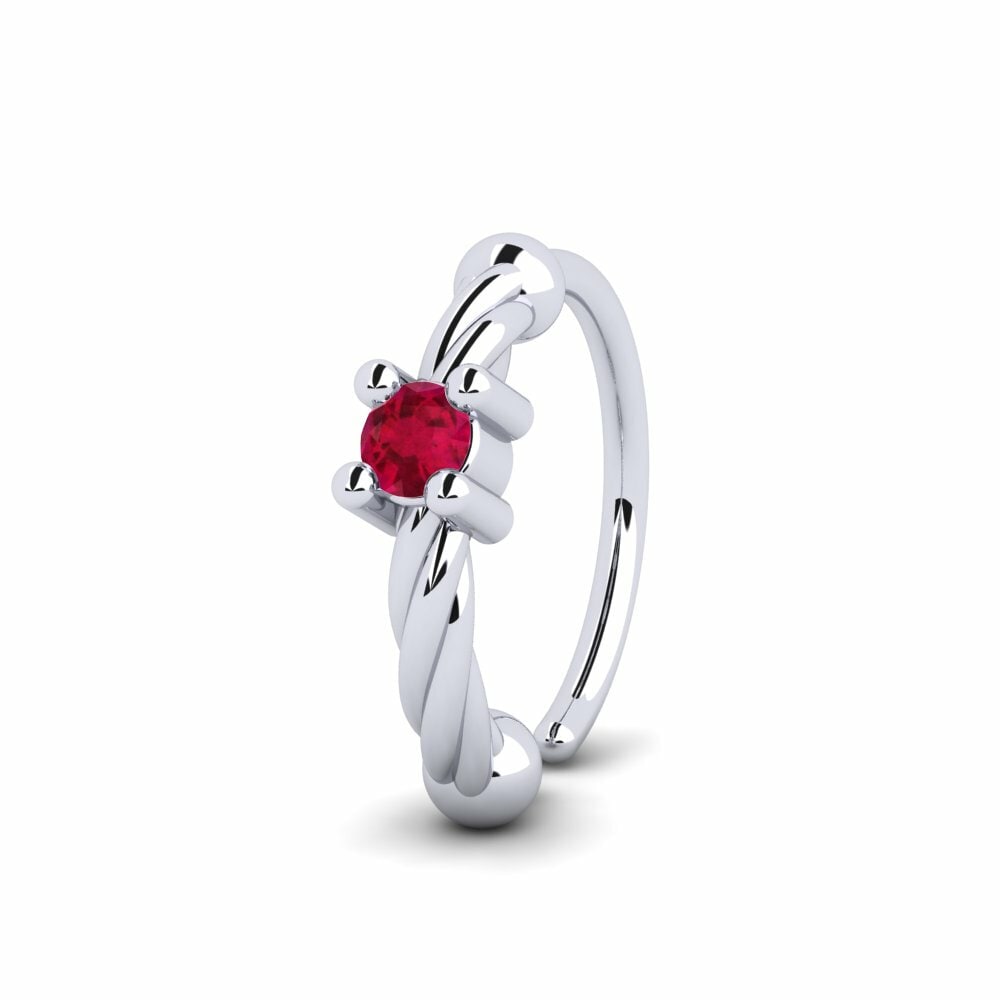 950 Platinum Nose Ring Niceo