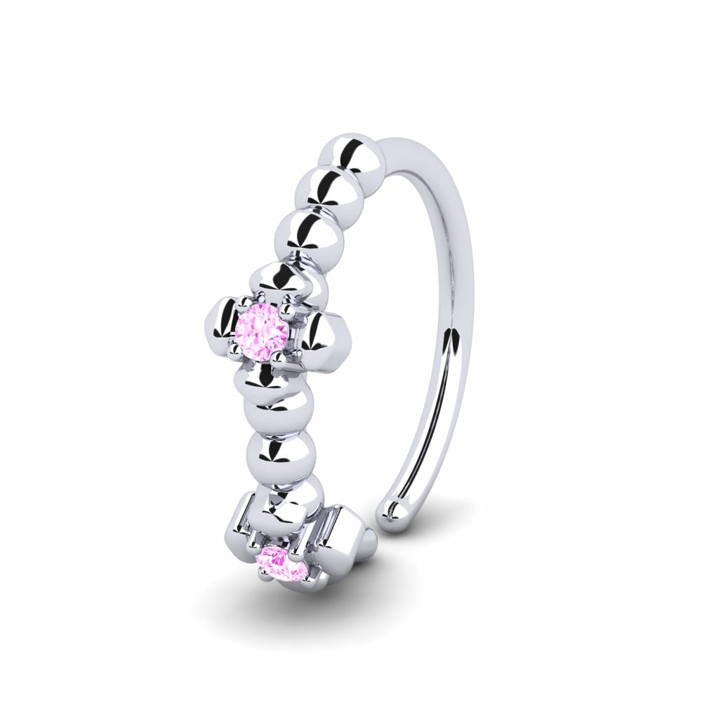 Pink Sapphire Nose Ring Tretra