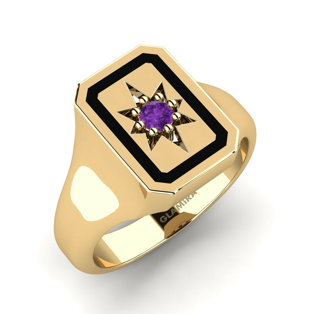 Amethist Heren Pinkring Bohizat